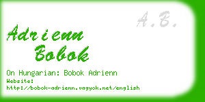 adrienn bobok business card